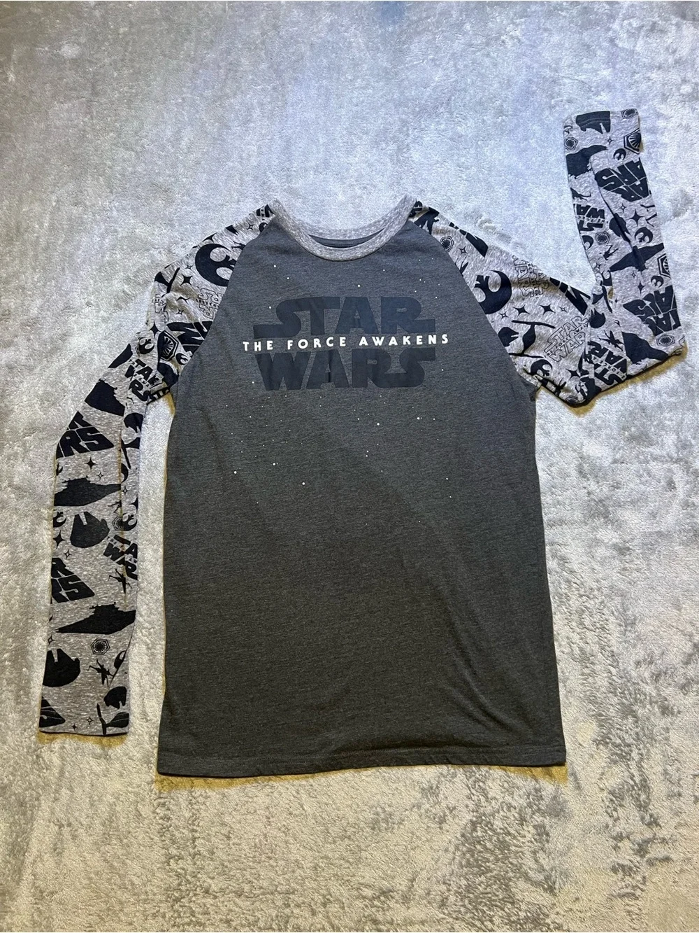 Fifth Sun Star Wars 'The Force Awakens' Long Sleeve Tee - Charcoal & Grey